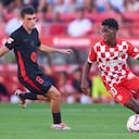 Yaser Asprilla en su primer enfrentamiento ante Barcelona desde que llegó a España