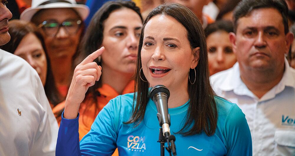 El principal episodio que marcó el proceso electoral fue la anulación de la candidatura de María Corina Machado.