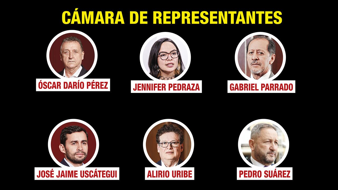 Representantes a la Cámara de varios partidos. 