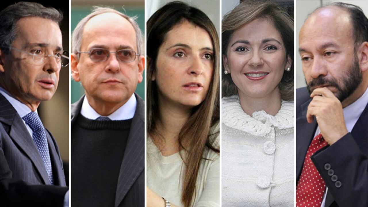 Álvaro Uribe, José Obdulio Gaviria, María del Rosario Guerra, Paloma Valencia y Alfredo Rangel