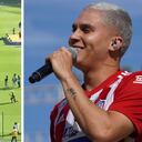 Quintero sacó más de una risa con el penal que cobró en su primer día como tiburón