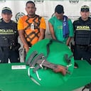 Hombres capturados con un fusil en el sur de Barranquilla.