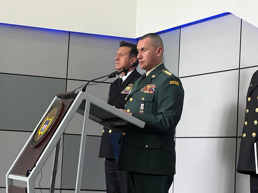 El comandante del Ejército, general Luis Ospina.