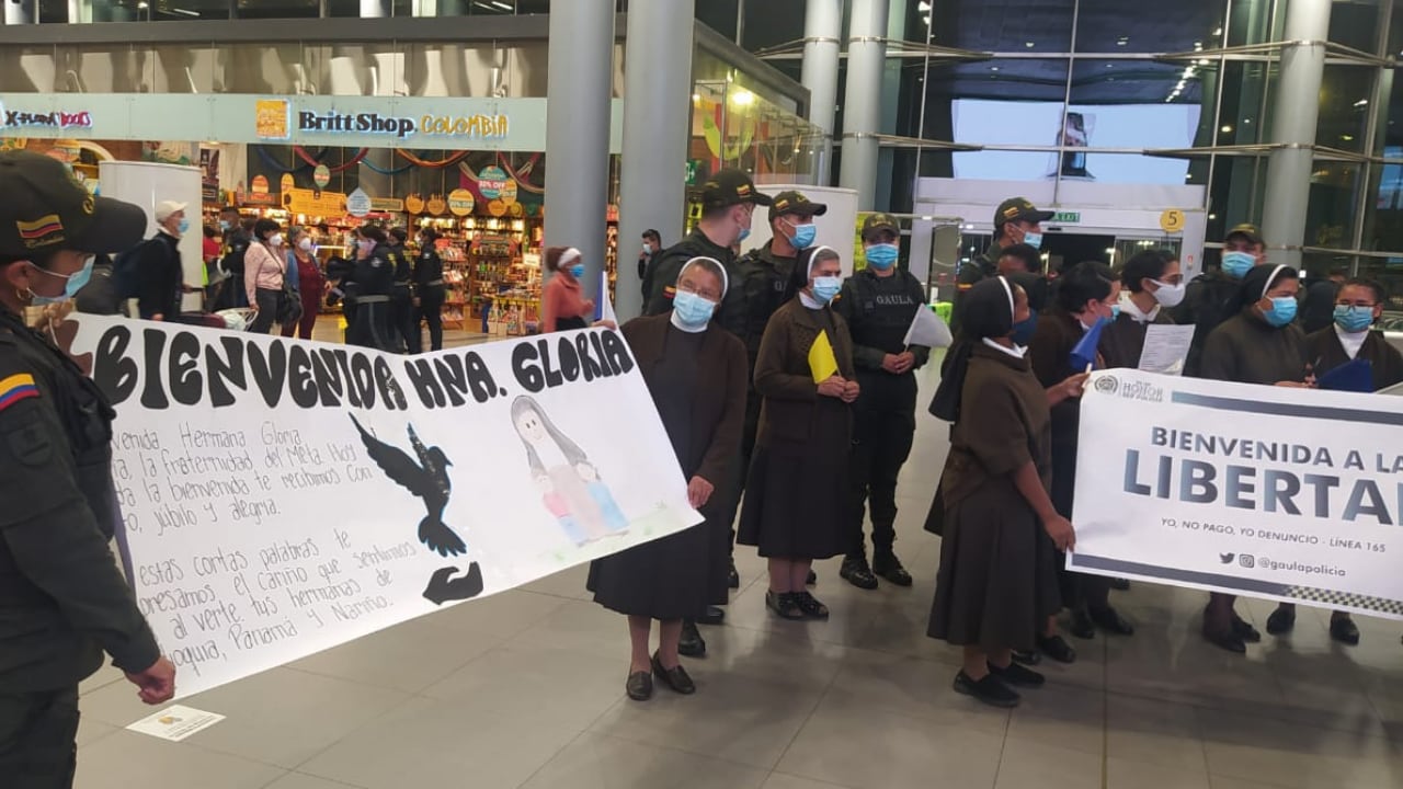 La hermana Gloria Cecilia Narváez ha vuelto a Colombia después de pasar varios años secuestrada en África.