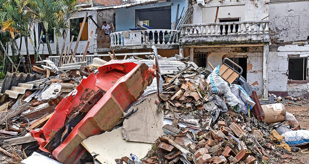 Así quedaron algunas casas tras los atentados terroristas del pasado martes 10 de junio. La comunidad está atemorizada y le pide ayuda al Gobierno nacional. 