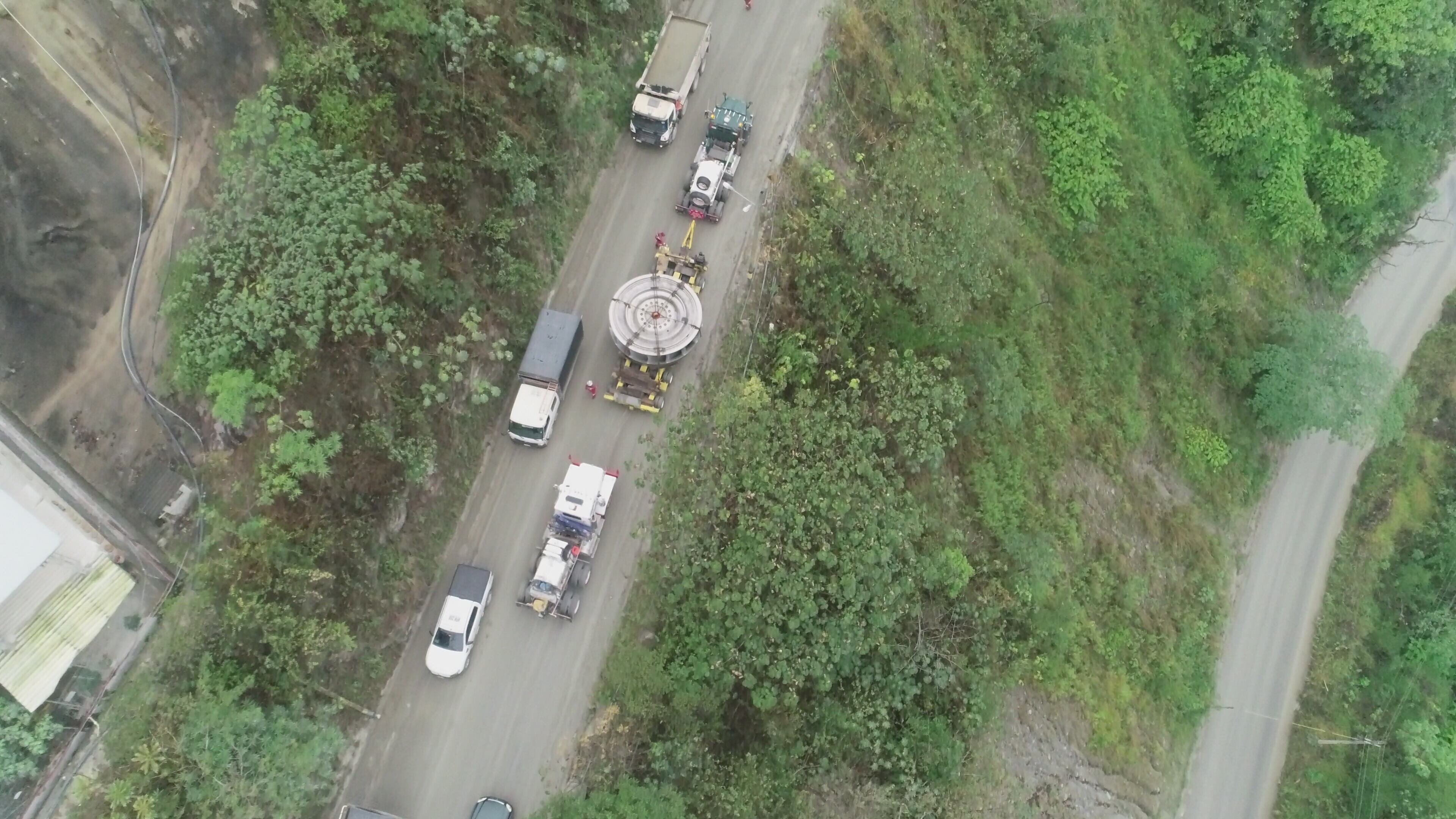Traslado de la pieza más importante para la primera turbina de generación de energía en Hidroituango