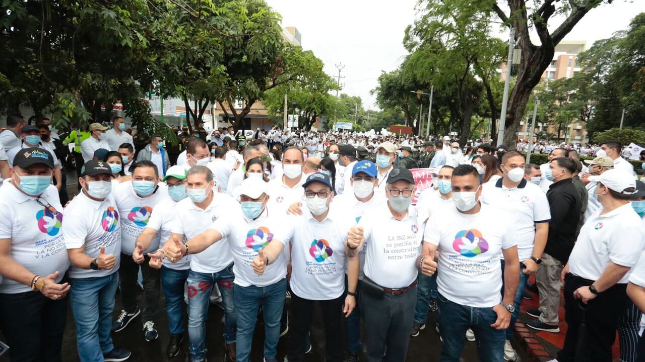 En Cúcuta realizaron una movilización masiva para luchar por la paz de Norte de Santander.