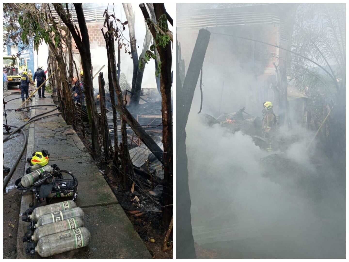 Todo quedó destruido.