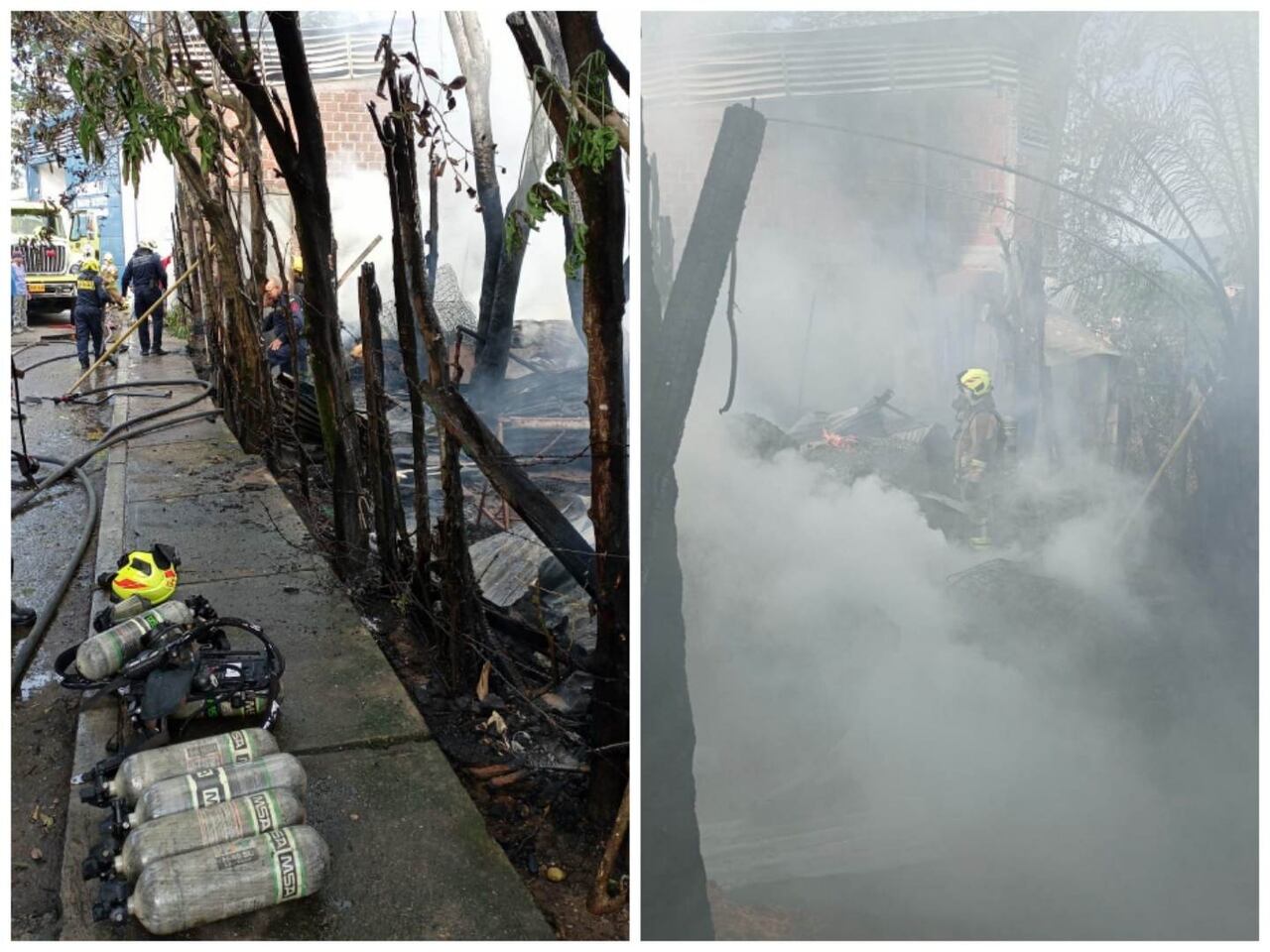 Todo quedó destruido.