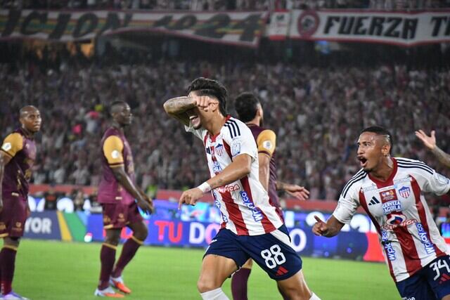 Junior goleó 3-0 a Tolima en la final de ida de la Liga BetPlay 2025-ll.