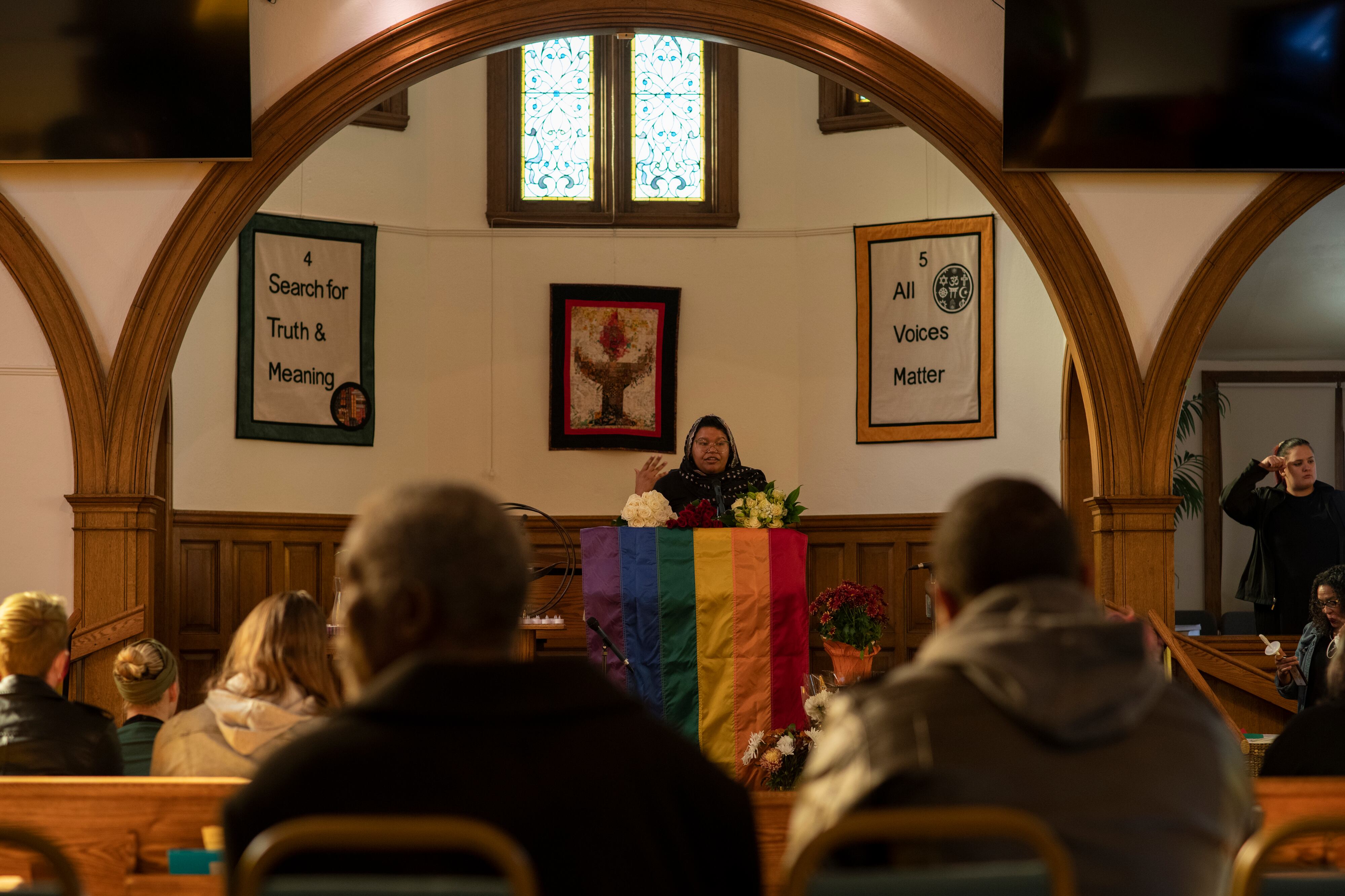 Misa en honor a los fallecidos en el tiroteo en Colorado Springs.
