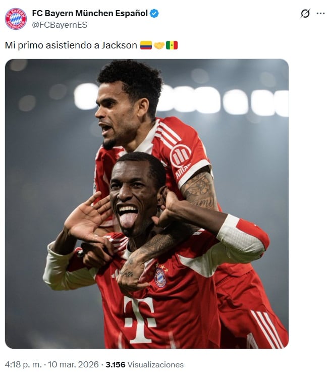 Posteo del Bayern Múnich.