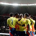 Selección Colombia, durante el amistoso ante Rumania en Madrid