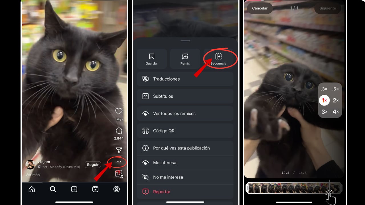 Paso a paso pausar reels en Instagram.