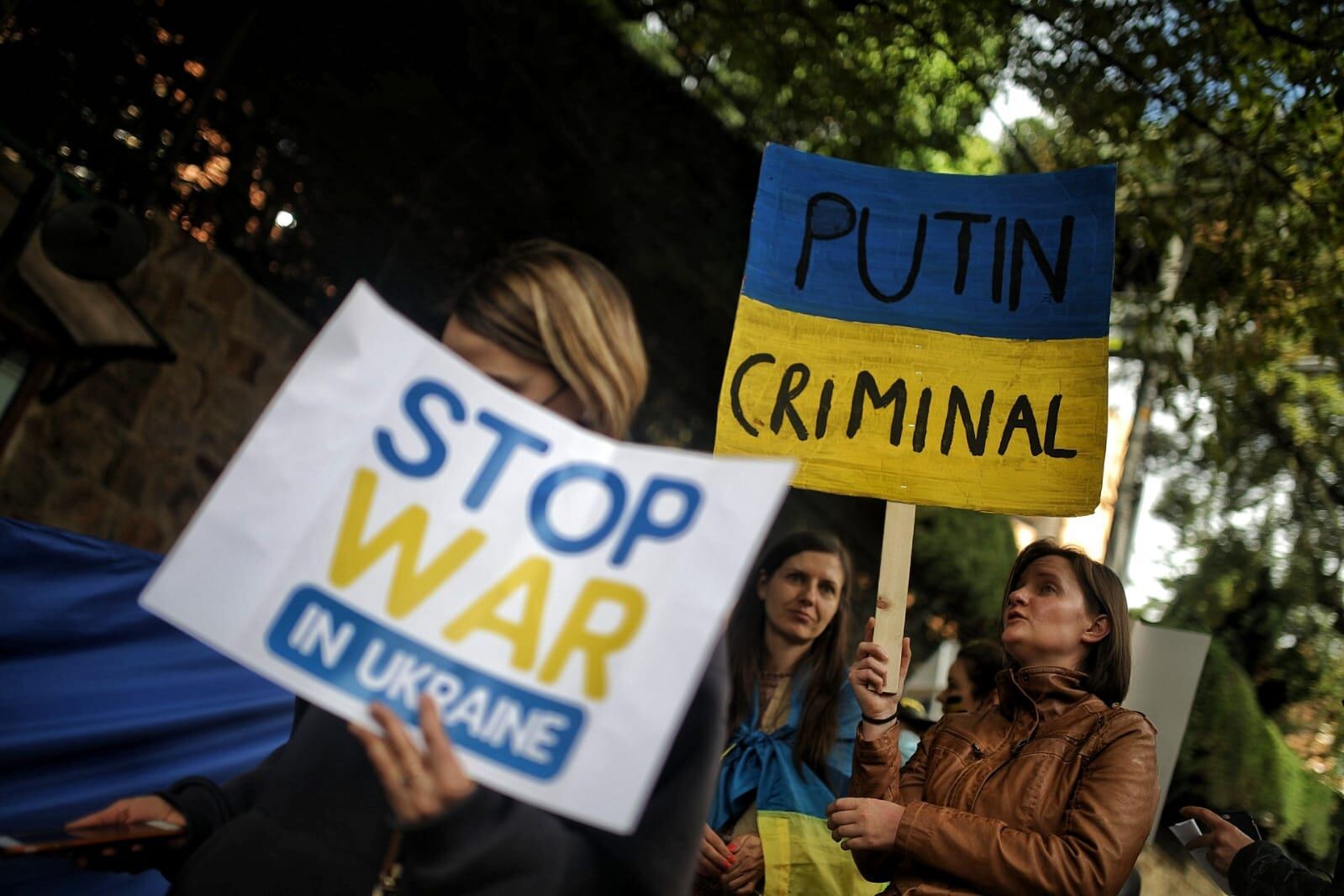 Protestas en la Embajada de Rusia en Bogotá, Ciudadanos de Ucrania