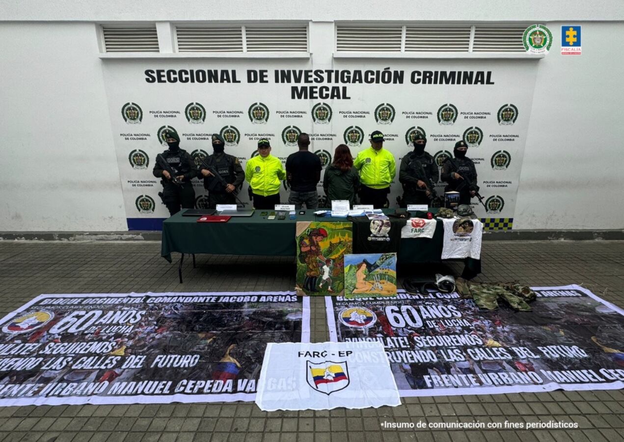 Diego Armando Riascos 
Angulo, alias Tura, presunto segundo cabecilla de la estructura urbana Manuel Cepeda Vargas e integrante del Frente Jaime Martínez que delinque en Valle del Cauca.