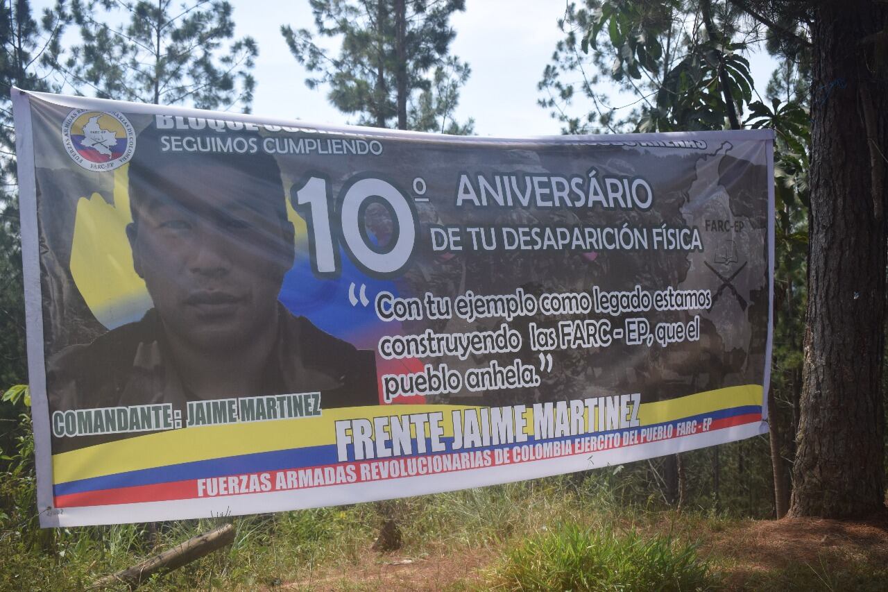 La Jaime Martínez lleva su nombre en honor de un comandante abatido en el 2000. Es una de las estructuras más fuertes de las disidencias de las Farc que operan en el Cauca y Valle. Foto: Francisco Calderón / El País