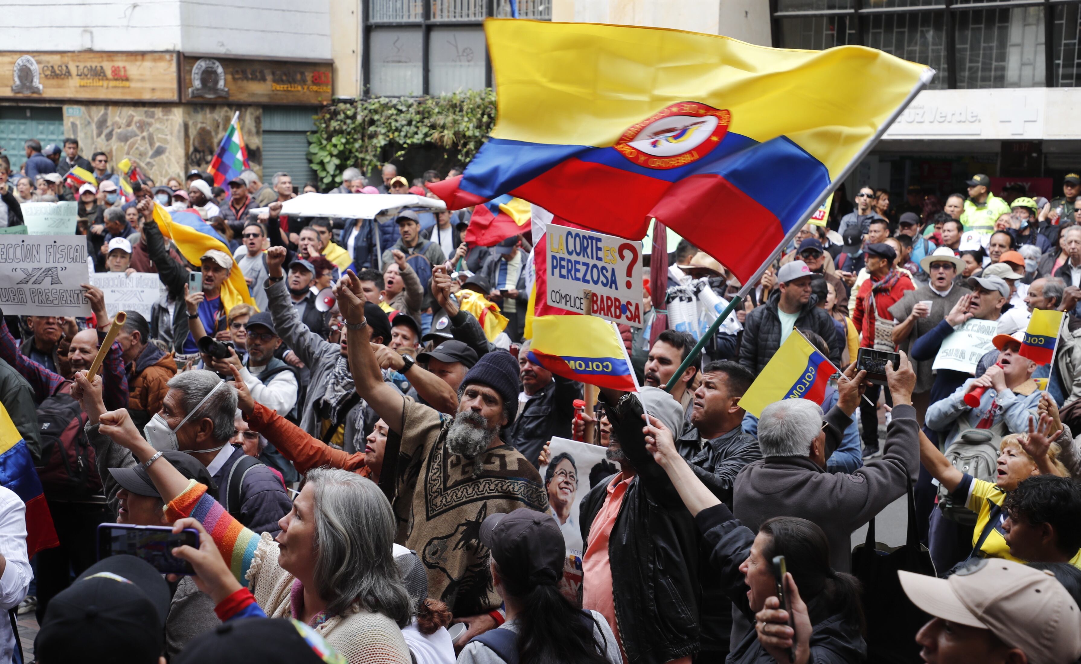 Manifestación frente a la Corte Suprema de Justicia 
Fecode, convocado por el Presidente Gustavo Petro