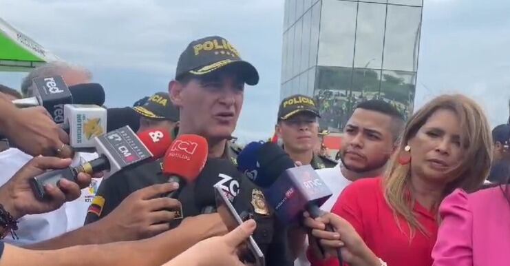 General WillIam René Salamanca, director de la Policía Nacional.