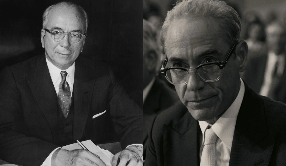 Lewis Strauss fue un empresario norteamericano de gran influencia en la Segunda Guerra Mundial. Foto: Getty Images y Universal Studios