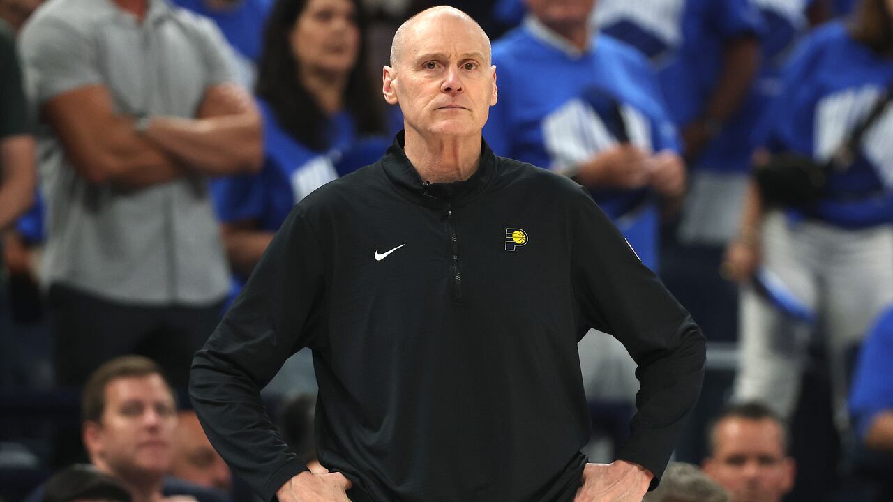 OKLAHOMA CITY, OKLAHOMA - JUNE 22: Head coach Rick Carlisle of the Indiana Pacers looks on against the Oklahoma City Thunder during the second quarter in Game Seven of the 2025 NBA Finals at Paycom Center on June 22, 2025 in Oklahoma City, Oklahoma. NOTE TO USER: User expressly acknowledges and agrees that, by downloading and or using this photograph, User is consenting to the terms and conditions of the Getty Images License Agreement. (Photo by Matthew Stockman/Getty Images)