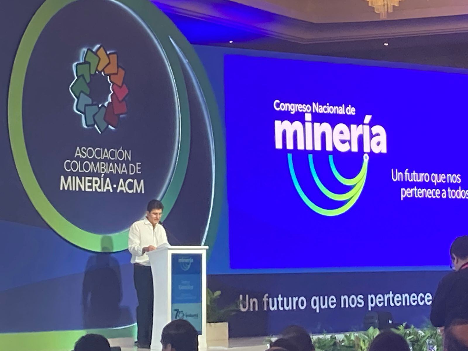 Hamyr González, presidente del Consejo directivo de la ACM, que reúne a las empresas de la gran minería colombiana