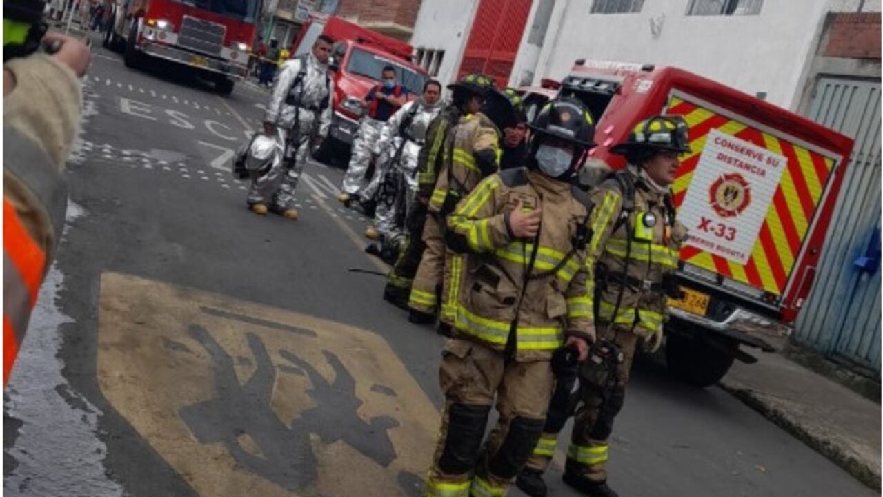 Incendio en el barrio Las Ferias, en Bogotá