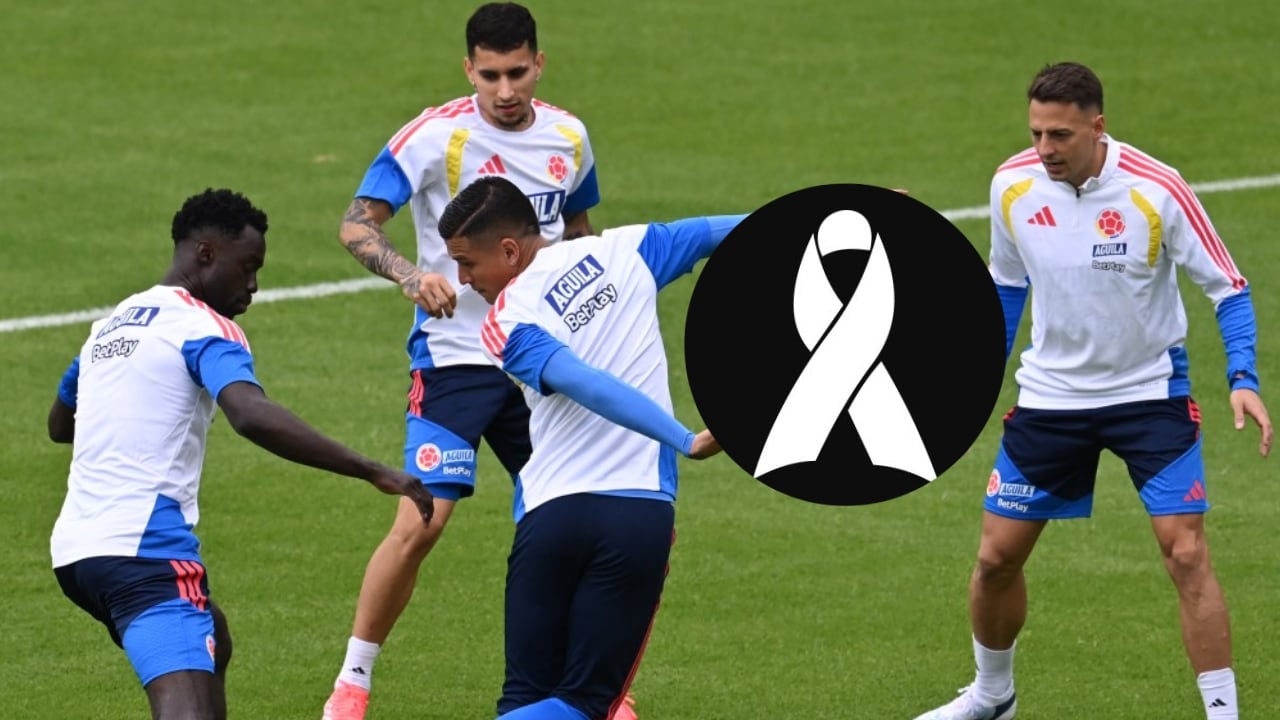 Juan Portilla en un entreno de la Selección Colombia en Guadalajara.
