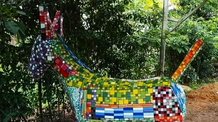 Escultura de burra en Sincelejo