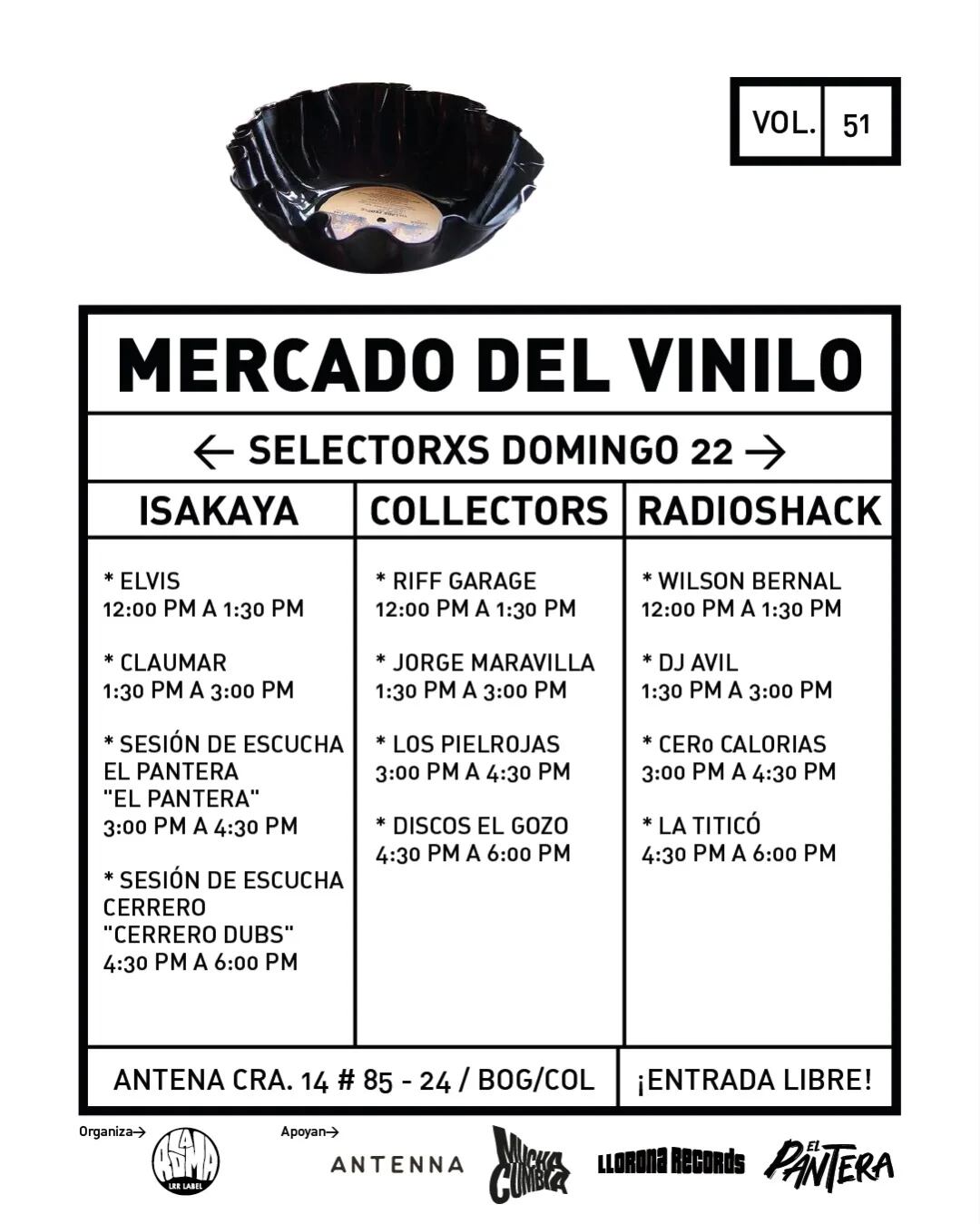 El Mercado del Vinilo retoma su actividad en Antenna con una edición ampliada.