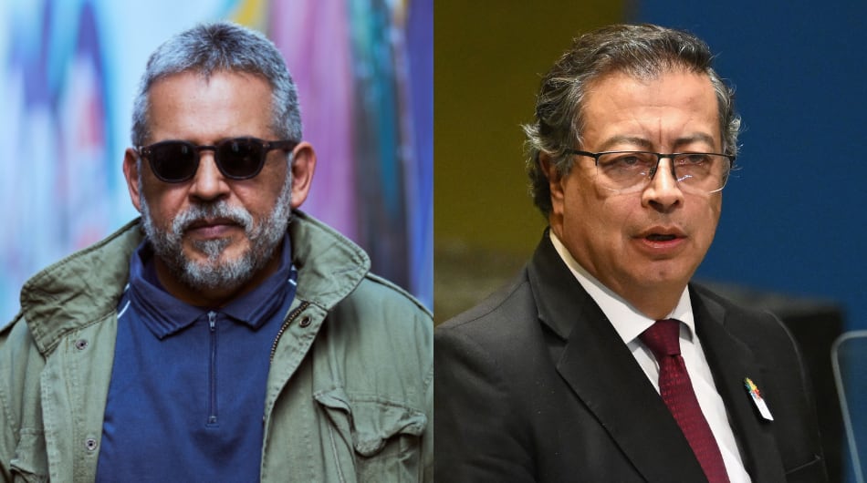 Mario Mendoza y Gustavo Petro.