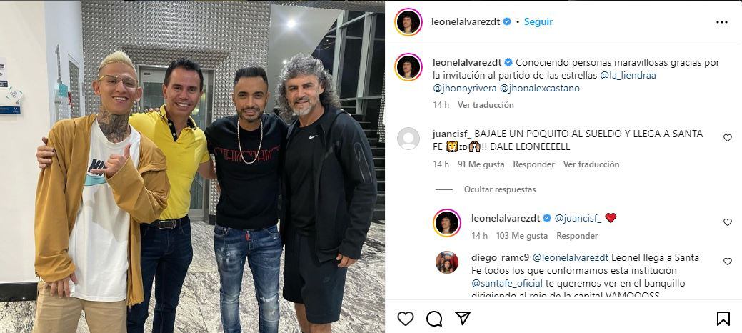 Leonel llenó de ilusión a los hinchas de Santa Fe