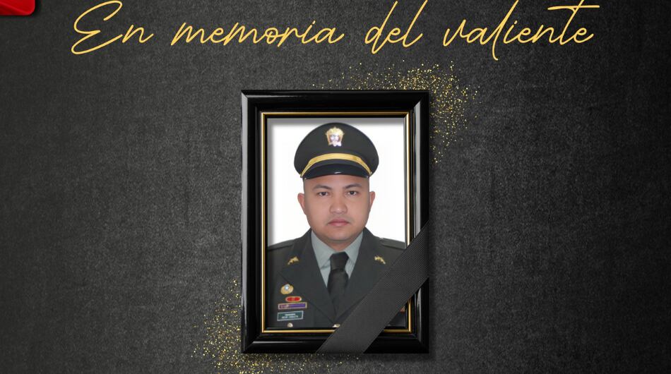 El subintendente Óscar Darío Zabaleta Muñoz, asesinado en Nariño.