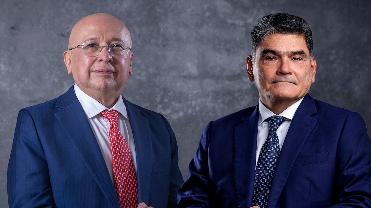 El ministro de Justicia, Eduardo Montealegre, y el procurador General de la Nación, Gregorio Eljach Pacheco.