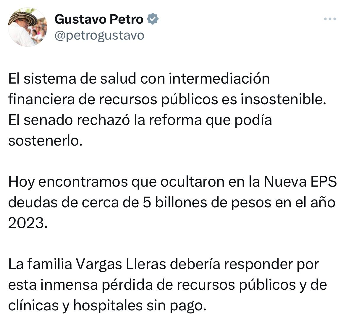Mensaje presidente Gustavo Petro