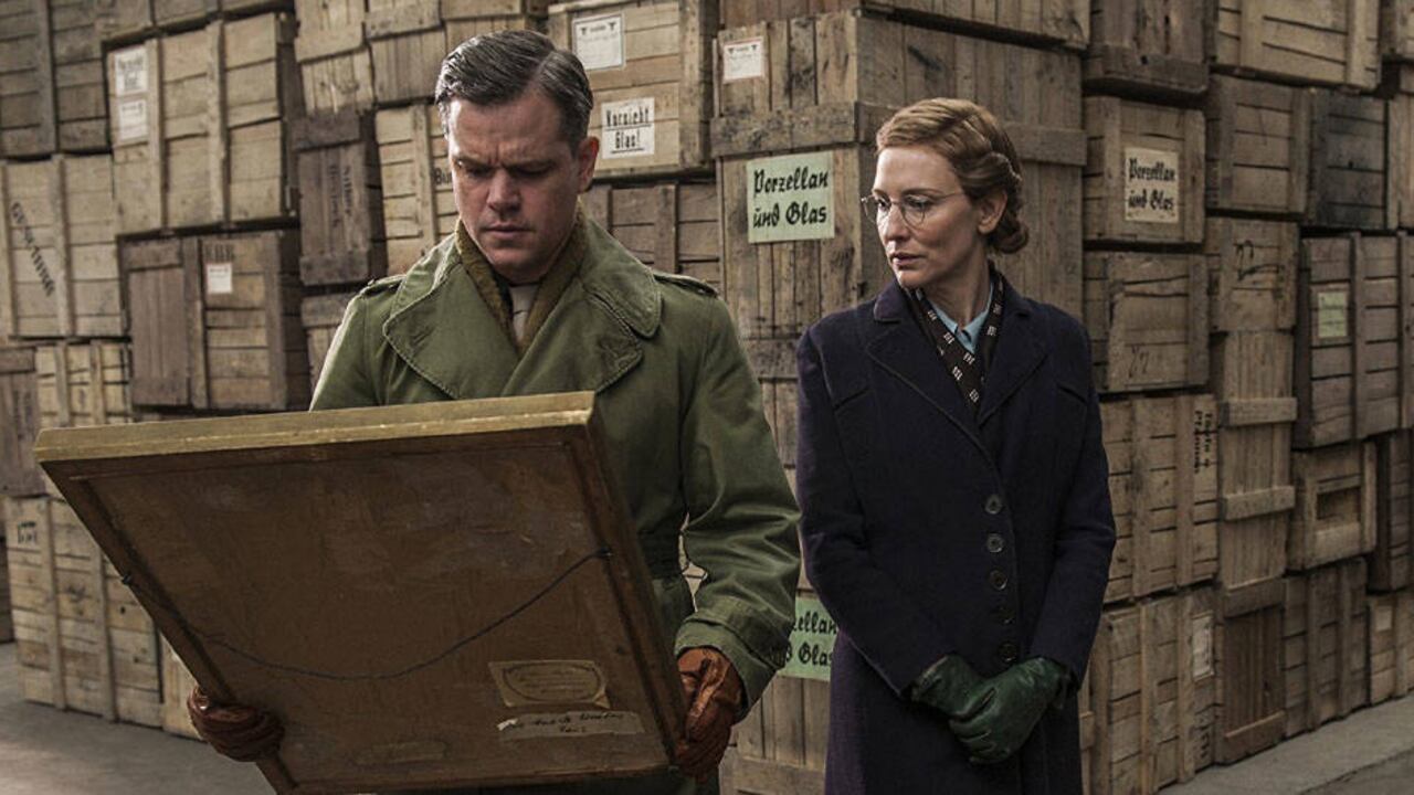 ‘Operación monumento’, película dirigida por George Clooney, sobre un grupo de expertos que deben recuperar obras de arte robadas por los nazis.