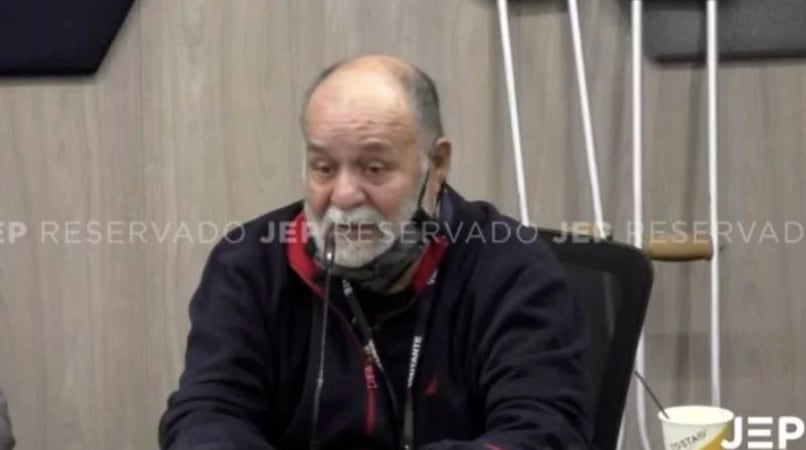 Martín Sombra ante la JEP.