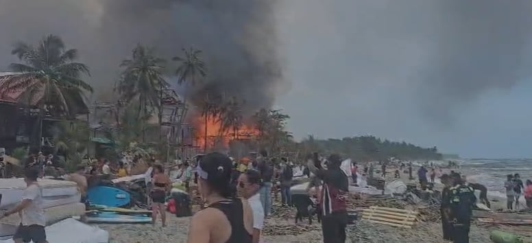 Incendio en Mendihuaca, Magdalena.