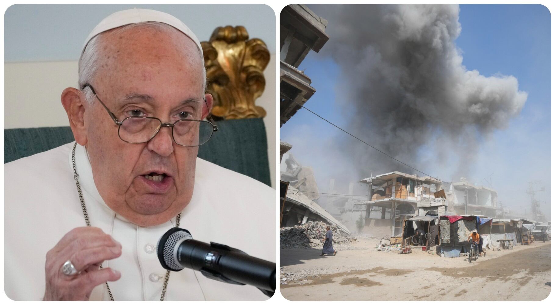 El papa Francisco habló por primera vez de investigar un posible genocidio en Gaza.