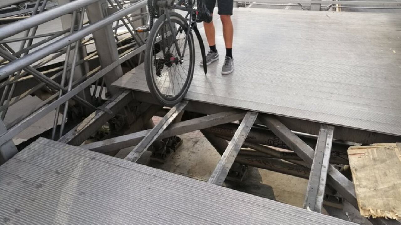 Puente de TransMilenio en Bogotá