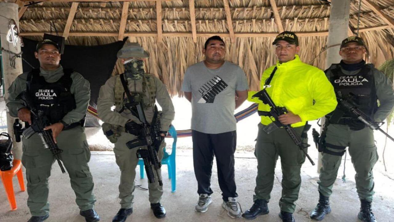 Capturaron a Juan David Moreno Paternina, El Loco, señalado cabecilla del Clan del Golfo