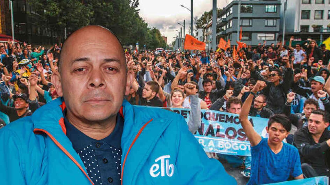 Gustavo Merchán, miembro del sindicato de la ETB y vocero de Unidos Revocamos a Peñalosa.