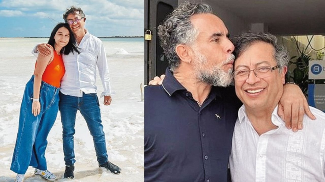 Gustavo Petro junto a Laura Sarabia y Armando Benedetti.