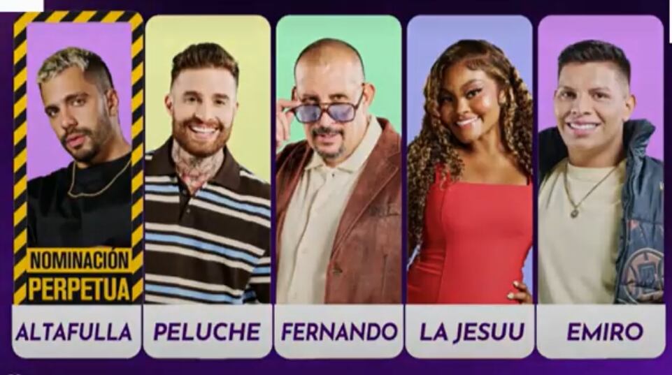 Estos son los nominados de la semana en 'La casa de los famosos Colombia'.