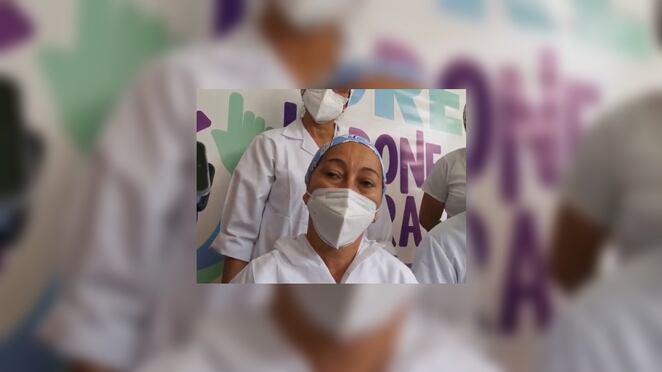 Angélica Narváez, primera vacunadora en Colombia contra covid-19