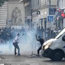 Los disturbios que iniciaron en París, llegaron a la ciudad de Marsella. Foto: AFP.