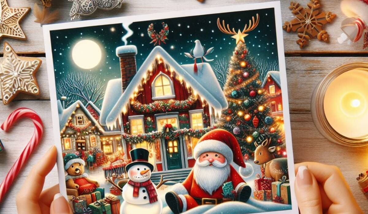 La inteligencia artificial generativa permite crear bellas postales navideñas de forma rápida y sencilla.