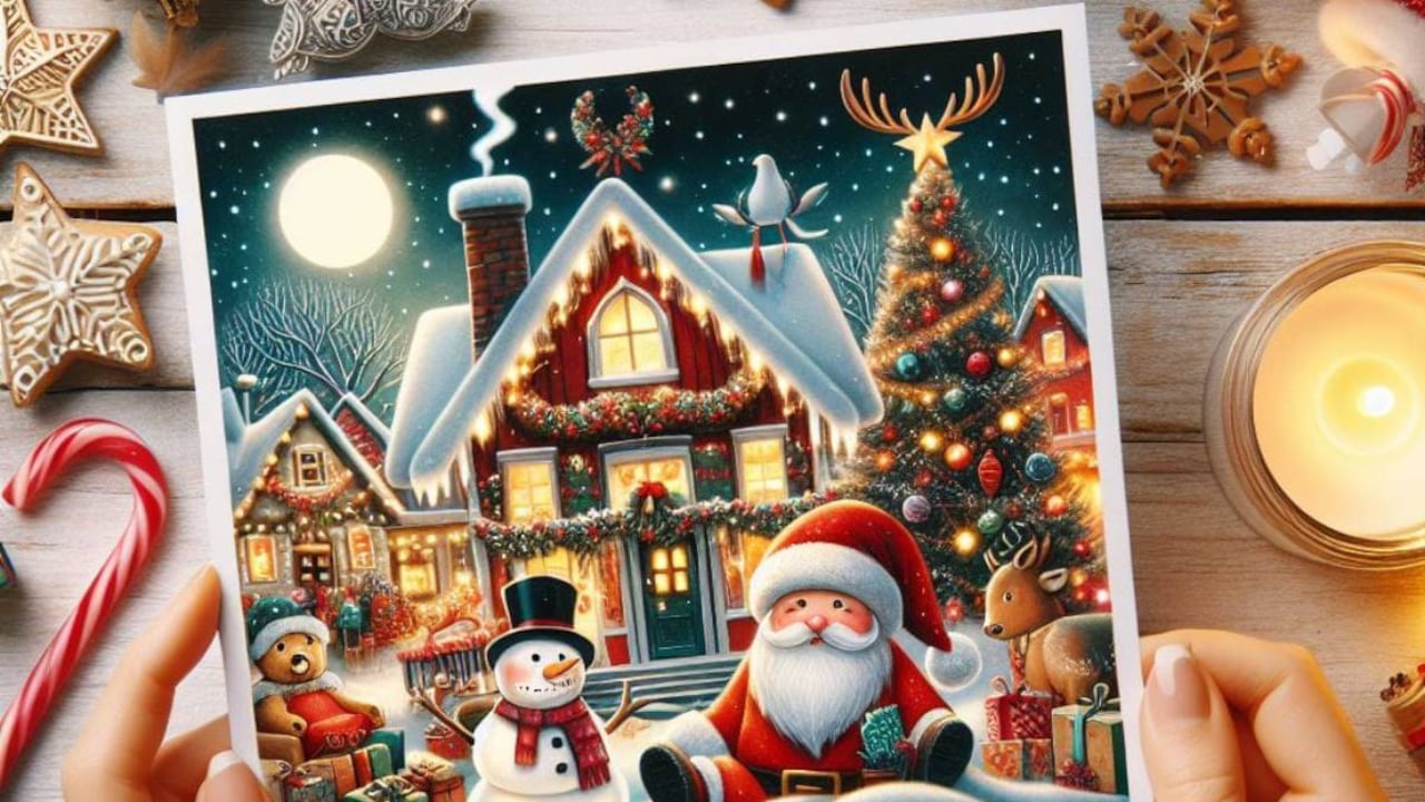 La inteligencia artificial generativa permite crear bellas postales navideñas de forma rápida y sencilla.