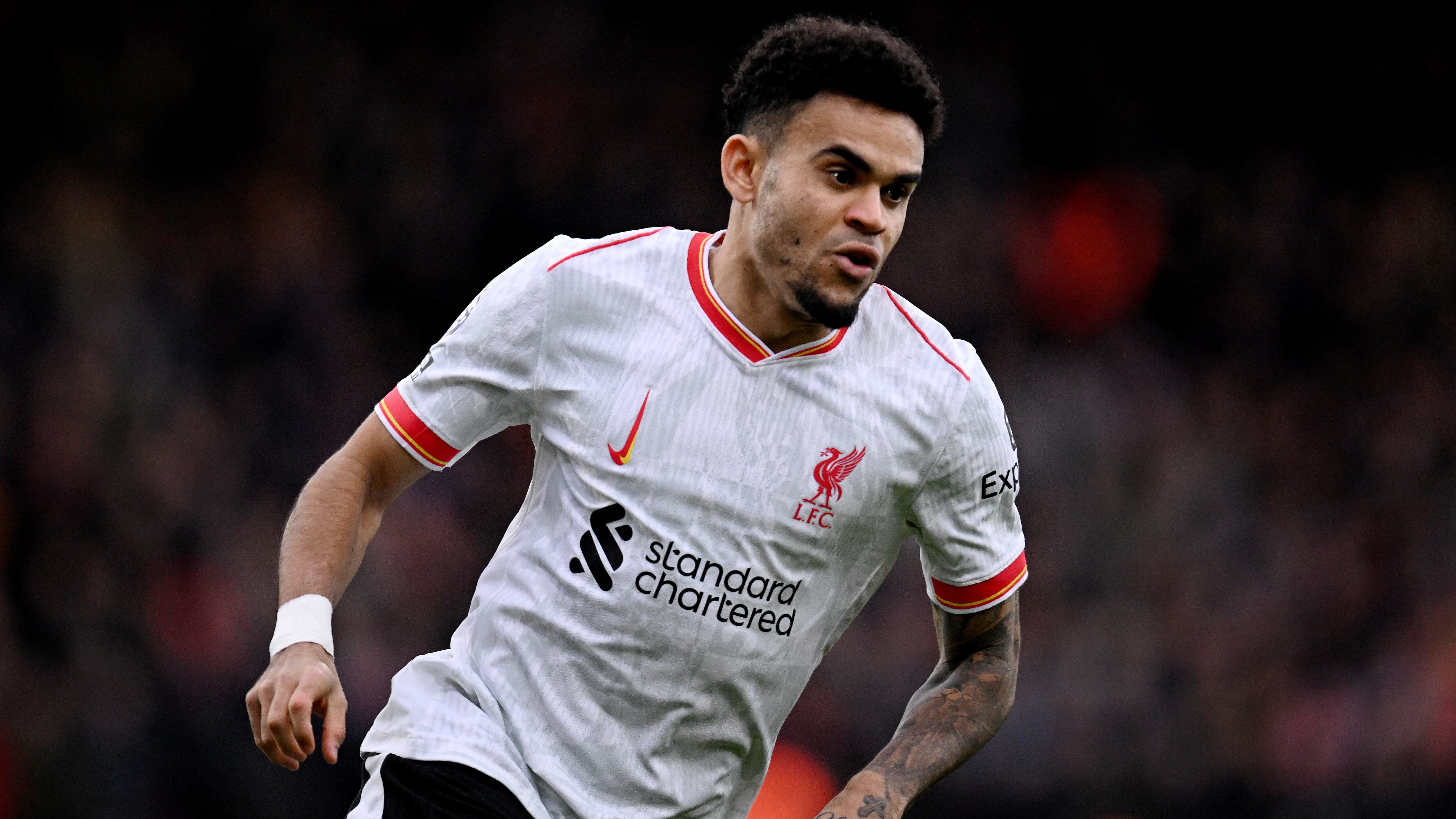 Luis Díaz, este sábado 1 de enero, en el partido del Bournemouth vs. Liverpool.