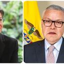 Alcaldesa Claudia López y el ministro de Justicia, Néstor Osuna